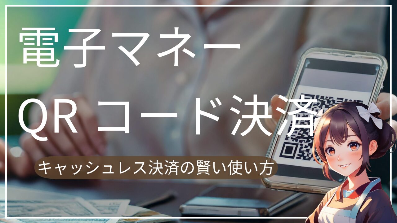 【キャッシュレス】得する！電子マネー・QRコード決済の賢い使い方