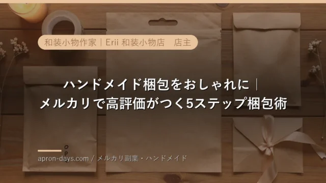 ハンドメイド梱包をおしゃれに｜メルカリで高評価がつく5ステップ梱包術