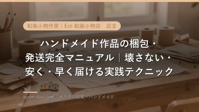 ハンドメイド作品の梱包・発送完全マニュアル｜壊さない・安く・早く届ける実践テクニック